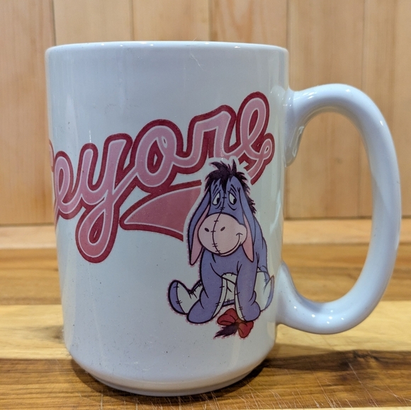 Disney Other - Disney Eeyore Mug with Pink Accents